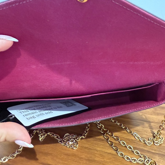 Louis Vuitton Empreinte Pochette Felicie Chain Wallet Dark Red - Picture 9 of 12